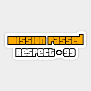 Mission Passed Sticker